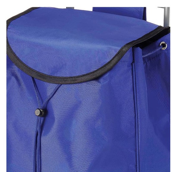 Whitmor lightweight BLUE Rolling Bag Cart - Picture 3 of 15